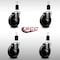 Service Caster 5'' SS Phenolic Wheel Swivel 1-1/2'' Expanding Stem Caster Set, 4PK SCC-SSEX20S514-PHS-112-4 - alternate 3